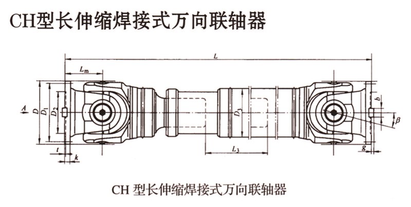 SWC-CH型長(zhǎng)伸縮焊接式萬(wàn)向聯(lián)軸器